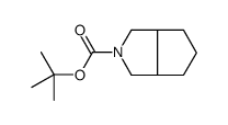 (3Ar,6as)-叔丁基六氢环戊并[c]吡咯-2(1h)-羧酸结构式