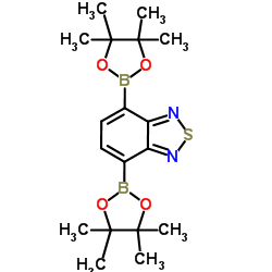 4,7-双(4,4,5,5-四甲基-1,3,2-二氧杂戊硼烷-2-基)-2,1,3-苯并噻二唑结构式