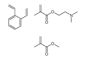 1,2-bis(ethenyl)benzene,2-(dimethylamino)ethyl 2-methylprop-2-enoate,methyl 2-methylprop-2-enoate Structure