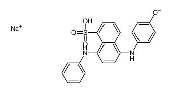 sodium 5-[(4-hydroxyphenyl)amino]-8-(phenylamino)naphthalenesulphonate Structure