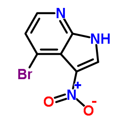 4-溴-3-硝基-1H-吡咯并[2,3-b]吡啶结构式