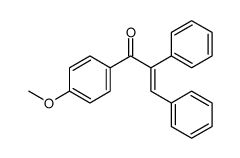 1-(4-methoxyphenyl)-2,3-diphenylprop-2-en-1-one Structure