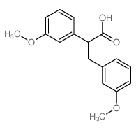 Benzeneacetic acid,3-methoxy-a-[(3-methoxyphenyl)methylene]-, (aE)-结构式