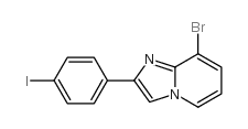 8-bromo-2-(4-iodophenyl)imidazo[1,2-a]pyridine Structure
