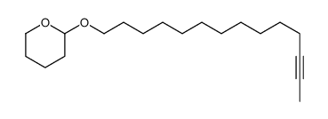 2-tetradec-12-ynoxyoxane结构式