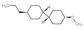反式,反式-4-丙基-4'-甲氧基-双环己基结构式