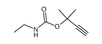 ethyl-carbamic acid-(1,1-dimethyl-prop-2-ynyl ester)结构式
