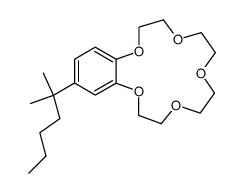 2-(1,1-Dimethyl-pentyl)-6,7,9,10,12,13,15,16-octahydro-5,8,11,14,17-pentaoxa-benzocyclopentadecene Structure