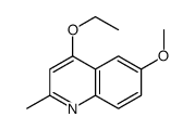 Quinaldine, 4-ethoxy-6-methoxy- (6CI) Structure