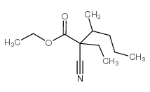 2-氰基-2-乙基-3-甲基-己酸乙酯结构式