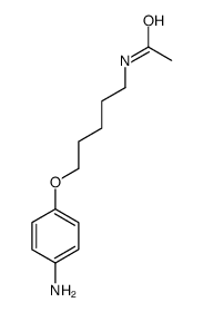 ACETAMIDE, N-(5-(p-AMINOPHENOXY)PENTYL)-结构式