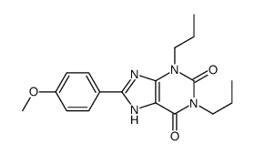 8-(4-methoxyphenyl)-1,3-dipropyl-7H-purine-2,6-dione Structure