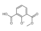 2-carboxy-6-methoxycarbonylphenolate结构式