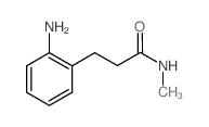 3-(2-氨基苯基)-n-甲基丙酰胺结构式