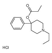 (4-phenyl-1-propylpiperidin-4-yl) propanoate,hydrochloride结构式