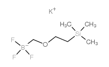 (2-三甲基甲硅烷基)-乙氧基甲基三氟硼酸钾结构式