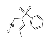 5-(chloromercuri)-4-(phenylsulfonyl)pent-2-ene结构式