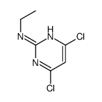 4,6-dichloro-N-ethylpyrimidin-2-amine结构式