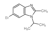 6-溴-1-异丙基-2-甲基-1H-苯并[d]咪唑结构式