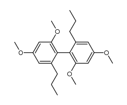 2,2',4,4'-tetramethoxy-6,6'-dipropylbiphenyl Structure