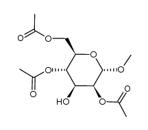 methyl 2,4,6-tri-O-acetyl-α-D-mannopyranoside结构式