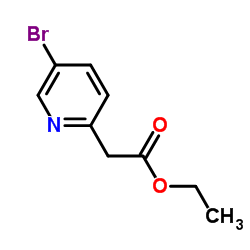 2-(5-溴吡啶-2-基)乙酸乙酯结构式