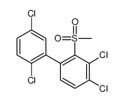 1,2-dichloro-4-(2,5-dichlorophenyl)-3-methylsulfonylbenzene Structure