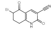 6-溴-1,2,5,6,7,8-六氢-2,5-二氧代喹啉-3-甲腈结构式