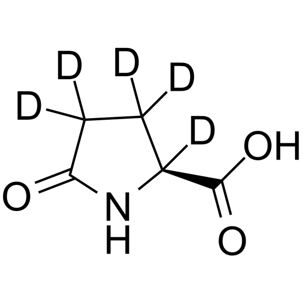 5-氧代-L-脯氨酸-d5结构式
