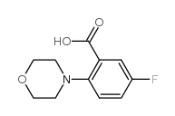 2-(4-吗啉基)-5-氟苯甲酸结构式