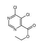 5,6-二氯-4-嘧啶甲酸乙酯结构式