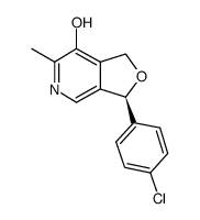 (3S)-3-(4-chlorophenyl)-6-methyl-1,3-dihydrofuro[3,4-c]pyridine-7-ol Structure