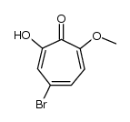 4-bromo-2-hydroxy-7-methoxycyclohepta-2,4,6-trien-1-one结构式