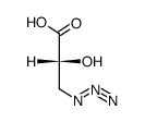 (R)-2-Hydroxy-3-azidopropanoic acid结构式