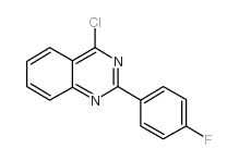 4-氯-2-(4-氟苯基)-喹唑啉结构式