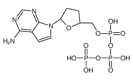 [[(2S,5R)-5-(4-aminopyrrolo[2,3-d]pyrimidin-7-yl)oxolan-2-yl]methoxy-hydroxyphosphoryl] phosphono hydrogen phosphate Structure