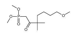 1-dimethoxyphosphoryl-7-methoxy-3,3-dimethylheptan-2-one Structure