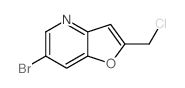 6-溴-2-(氯甲基)呋喃并[3,2-b]吡啶结构式