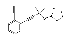 tetrahydro-2-[[4-(2-ethynylphenyl)-2-methyl-3-butyn-2-yl]oxy]-2H-furan结构式