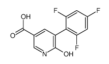 6-oxo-5-(2,4,6-trifluorophenyl)-1H-pyridine-3-carboxylic acid Structure