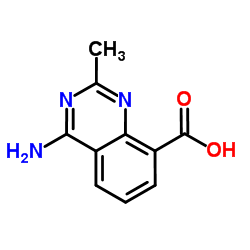 4-氨基-2-甲基喹唑啉-8-羧酸结构式
