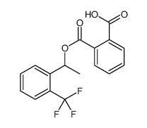 2-((1-(2-(三氟甲基)苯基)乙氧基)羰基)苯甲酸结构式