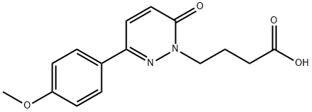 4-[3-(4-甲氧基苯基)-6-氧代哒嗪-1(6H)-基]丁酸结构式