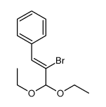 (2-bromo-3,3-diethoxyprop-1-enyl)benzene Structure