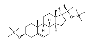 (20S)-3β,20-Bis(trimethylsiloxy)pregn-5-ene结构式