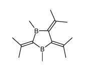 1,3-dimethyl-2,4,5-tri(propan-2-ylidene)-1,3-diborolane结构式
