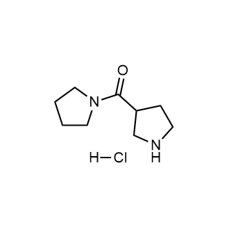 吡咯烷-1-基(吡咯烷-3-基)甲酮盐酸盐结构式