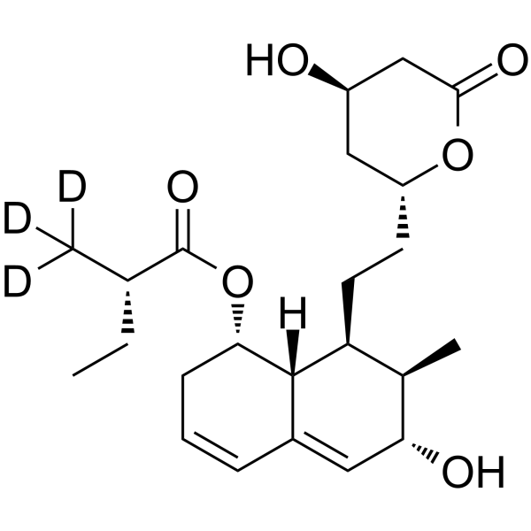3α-Hydroxy Pravastatin Lactone-d3 Structure