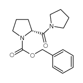 (R)-2-(吡咯烷-1-甲酰基)吡咯烷-1-甲酸苄酯结构式