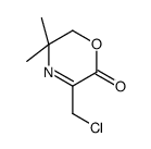 5-(chloromethyl)-3,3-dimethyl-2H-1,4-oxazin-6-one Structure